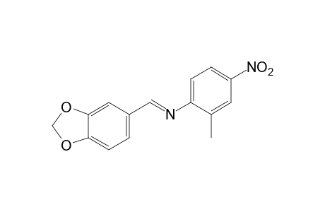 4-nitro-N-piperonylidene-o-toluidine