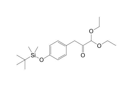 3-[4-[tert-butyl(dimethyl)silyl]oxyphenyl]-1,1-diethoxy-2-propanone