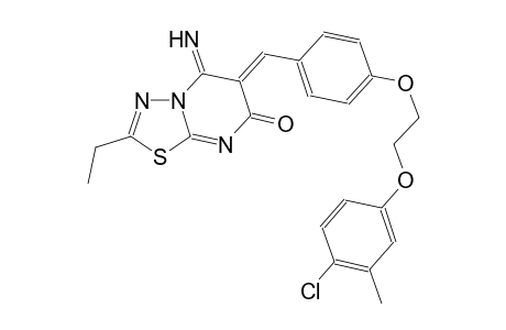7H-[1,3,4]thiadiazolo[3,2-a]pyrimidin-7-one, 6-[[4-[2-(4-chloro-3-methylphenoxy)ethoxy]phenyl]methylene]-2-ethyl-5,6-dihydro-5-imino-, (6Z)-