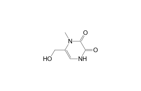 2,3-Pyrazinedione, 1,4-dihydro-6-(hydroxymethyl)-1-methyl-
