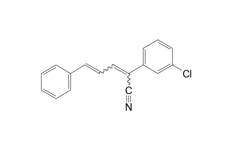 2-(m-chlorophenyl)-5-phenyl-2,4-pentadienenitrile
