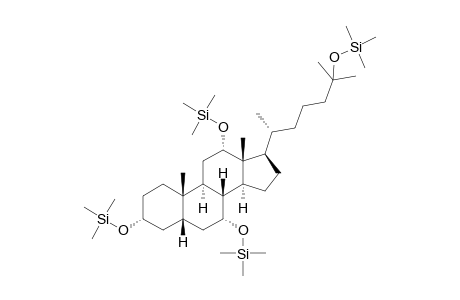 5.beta.-cholestane-3.alpha.,7.alpha.,12.alpha.,25-tetrol TMS ether