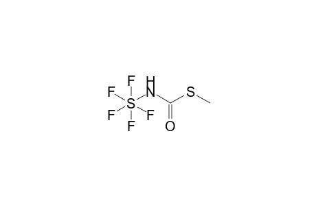 Carbamothioic acid, S-methyl ester, pentafluorosulfanyl deriv.