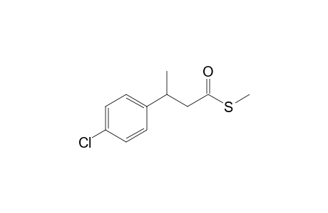 3-(p-Chlorophenyl)thiobutyric Acid-S-Methyl Ester