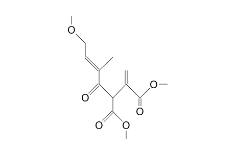 (2-<4-Methoxy-2-methyl-but-2-enoyl>-3-methylene)-butanedioic acid, dimethyl ester