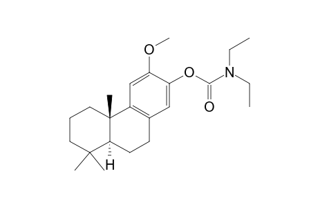 Carbamic acid, diethyl-, 4b,5,6,7,8,8a,9,10-octahydro-3-methoxy-4b,8,8-trimethyl-2-phenanthrenyl ester, (4bS-trans)-