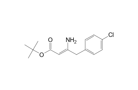 2-Butenoic acid, 3-amino-4-(4-chlorophenyl)-, 1,1-dimethylethyl ester, (Z)-