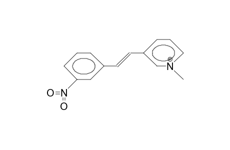 N-Methyl-3-(3-nitro-styryl)-pyridinium cation