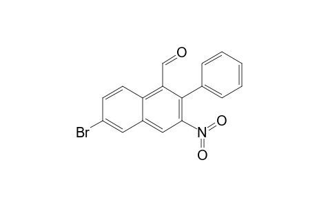 3-Nitro-6-bromo-2-(phenyl)-naphthalene-1-carbaldehyde