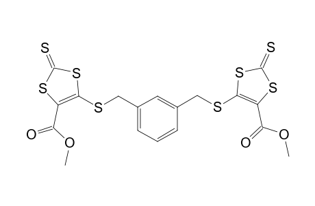 5-[[3-[[(5-carbomethoxy-2-thioxo-1,3-dithiol-4-yl)thio]methyl]benzyl]thio]-2-thioxo-1,3-dithiole-4-carboxylic acid methyl ester