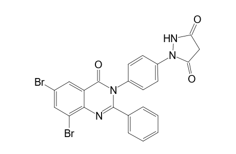 1-[4-(6,8-Dibromo-4-oxo-2-phenyl-4H-quinazolin-3-yl)-phenyl]-pyrazolidine-3,5-dione