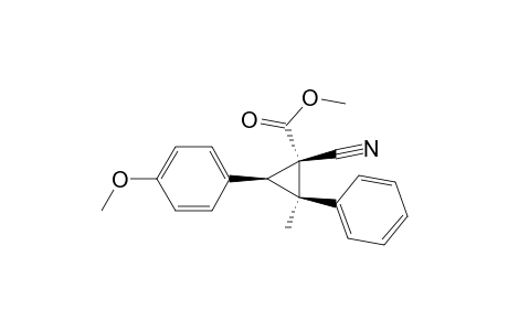 Cyclopropanecarboxylic acid, 1-cyano-3-(4-methoxyphenyl)-2-methyl-2-phenyl-, methyl ester, (1.alpha.,2.beta.,3.beta.)-