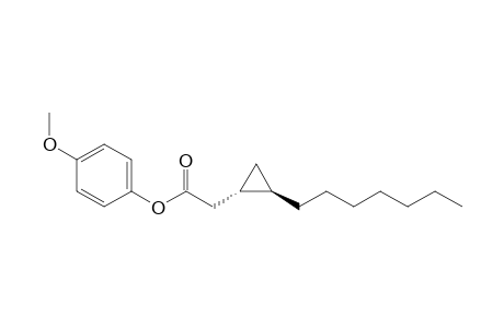 4-(Methoxyphenyl) 2-[(1R,2S)-2-(heptylcyclopropyl]-acetate