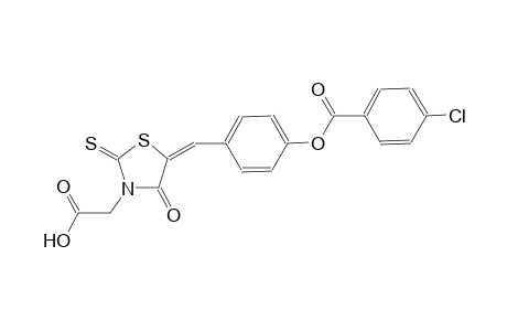 3-thiazolidineacetic acid, 5-[[4-[(4-chlorobenzoyl)oxy]phenyl]methylene]-4-oxo-2-thioxo-, (5E)-