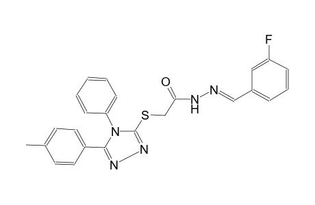 acetic acid, [[5-(4-methylphenyl)-4-phenyl-4H-1,2,4-triazol-3-yl]thio]-, 2-[(E)-(3-fluorophenyl)methylidene]hydrazide