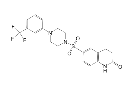 6-({4-[3-(trifluoromethyl)phenyl]-1-piperazinyl}sulfonyl)-3,4-dihydro-2(1H)-quinolinone