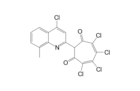 2-(4-Chloro-8-methyl-2-quinolyl)-4,5,6,7-tetrachloro-1,3-tropolone