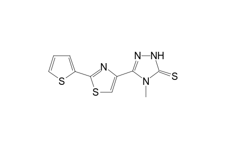 4-Methyl-3-[2-(2-thienyl)thiazo-4-yl]-1,2,4-triazolin-5-thione