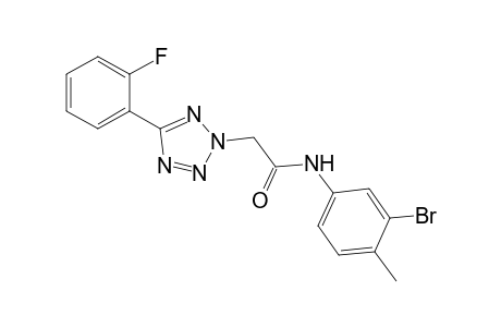 2H-1,2,3,4-Tetrazole-2-acetamide, N-(3-bromo-4-methylphenyl)-5-(2-fluorophenyl)-