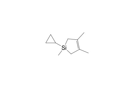 Silacyclopent-3-ene, 1-cyclopropyl-1,3,4-trimethyl-