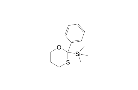2-[Trimethylsilyl]-2-phenyl-1-oxa-3-thiacyclohexane