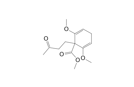 2,5-Cyclohexadiene-1-carboxylic acid, 2,6-dimethoxy-1-(3-oxobutyl)-, methyl ester