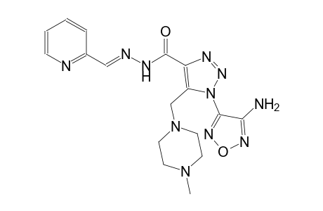1-(4-amino-1,2,5-oxadiazol-3-yl)-5-[(4-methyl-1-piperazinyl)methyl]-N'-[(E)-2-pyridinylmethylidene]-1H-1,2,3-triazole-4-carbohydrazide