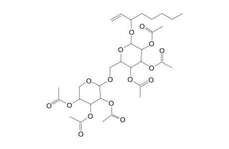 2-oct-1-en-3-Yloxy-6-[(3,4,5-trihydroxyoxan-2-yl)oxymethyl]oxane-3,4,5-triol, hexaacetate