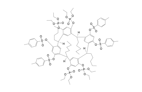 4,6,16,18-TETRAKIS-(PARA-TOLYLSULPHONYLOXY)-10,12,22,24-TETRAKIS-(DIETHOXYPHOSPHOPRYLOXY)-2,8,14,20-(TETRAPENTYL)-CALIX-[4]-ARENE
