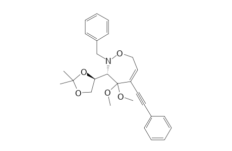 (3S,4'S)-2-Benzyl-4,4-dimethoxy-3-(2',2'-dimethyl-1',3'-dioxolan-4'-yl)-5-phenylethynyl-2,3,4,7-tetrahydro-[1,2]oxazepine