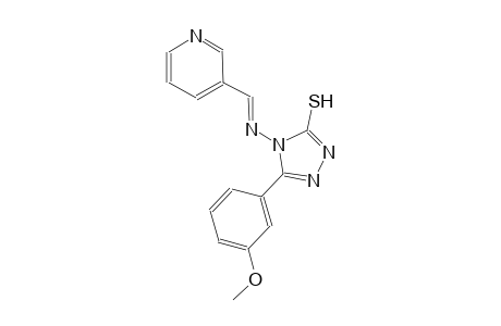 5-(3-methoxyphenyl)-4-{[(E)-3-pyridinylmethylidene]amino}-4H-1,2,4-triazole-3-thiol