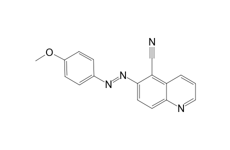 6-(4-METHOXYPHENYLAZO)-QUINOLINE-5-CARBONITRILE