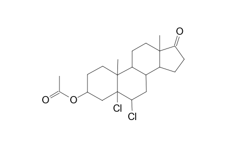 Acetic acid, 5,6-dichloro-10,13-dimethyl-17-oxohexadecahydrocyclopenta[a]phenanthren-3-yl ester