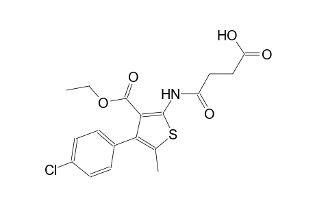 4-{[4-(4-chlorophenyl)-3-(ethoxycarbonyl)-5-methyl-2-thienyl]amino}-4-oxobutanoic acid