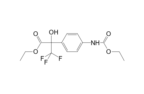 Benzeneacetic acid, 4-[(ethoxycarbonyl)amino]-.alpha.-hydroxy-.alpha.-(trifluoromethyl)-, ethyl ester