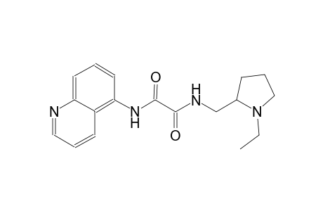 ethanediamide, N~1~-[(1-ethyl-2-pyrrolidinyl)methyl]-N~2~-(5-quinolinyl)-