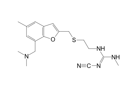 2-cyano-1-{2-{{7-[(dimethylamino)methyl]-5-methyl-2-benzofuranyl}methyl}thio}ethyl}-3-methylguanidine