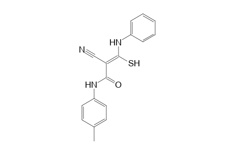 2-Cyano-3-mercapto-N-(4-methylphenyl)-3-phenylaminoacrylamide