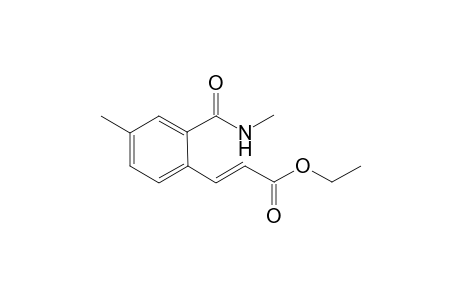 (E)-Ethyl 3-{4-methyl-2-(methylcarbamoyl)phenyl}acrylate