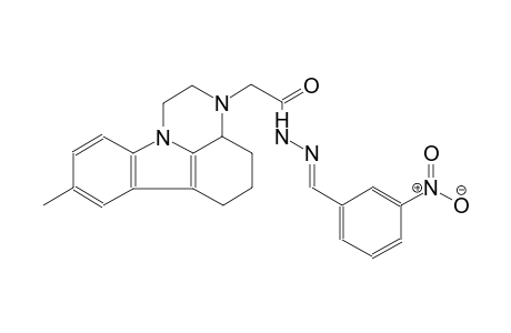 2-(8-methyl-1,2,3a,4,5,6-hexahydro-3H-pyrazino[3,2,1-jk]carbazol-3-yl)-N'-[(E)-(3-nitrophenyl)methylidene]acetohydrazide