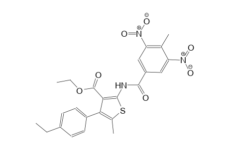 ethyl 4-(4-ethylphenyl)-5-methyl-2-[(4-methyl-3,5-dinitrobenzoyl)amino]-3-thiophenecarboxylate