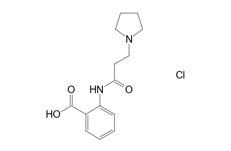 2-{[3-(1-pyrrolidinyl)propanoyl]amino}benzoic acid hydrochloride