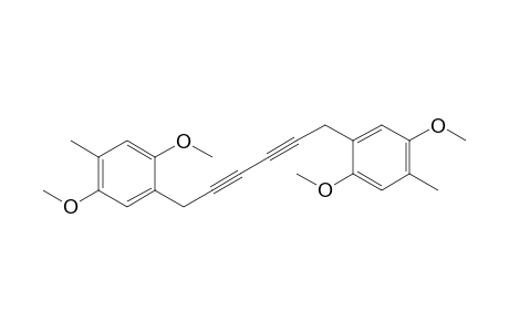 1-[6-(2,5-dimethoxy-4-methyl-phenyl)hexa-2,4-diynyl]-2,5-dimethoxy-4-methyl-benzene
