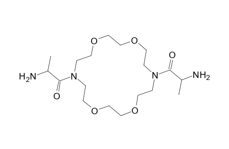 2-[16-(2-Aminopropanoyl)-1,4,10,13-tetraoxa-7,16-diazacyclooctadecan-7-yl]-1-methyl-2-oxoethylamine