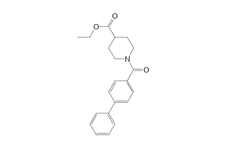 Ethyl 1-([1,1'-biphenyl]-4-ylcarbonyl)-4-piperidinecarboxylate
