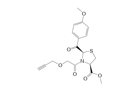 (2R,4R)-2-p-anisoyl-3-(2-propargyloxyacetyl)thiazolidine-4-carboxylic acid methyl ester