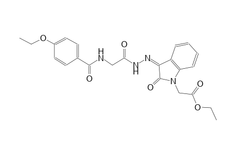 ethyl [(3Z)-3-({[(4-ethoxybenzoyl)amino]acetyl}hydrazono)-2-oxo-2,3-dihydro-1H-indol-1-yl]acetate