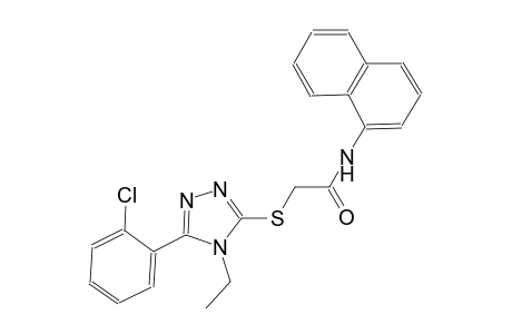 2-{[5-(2-chlorophenyl)-4-ethyl-4H-1,2,4-triazol-3-yl]sulfanyl}-N-(1-naphthyl)acetamide