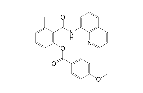 3-Methyl-2-(quinolin-8-ylcarbamoyl)phenyl 4-methoxybenzoate