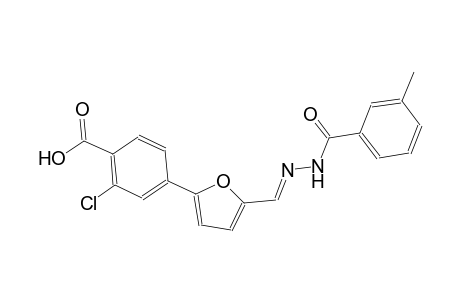 2-chloro-4-(5-{(E)-[(3-methylbenzoyl)hydrazono]methyl}-2-furyl)benzoic acid